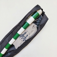 Jeu d'échecs en cuir 43 cm, Roi 6,5 cm, Plateau enroulable, Sac Oxford, Kit de stratégie classique portable pour Tournoi, École, Club, Entraînement