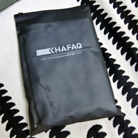 Emballage personnalisé en gros, logo imprimé, t-shirt, sac en plastique transparent à fermeture éclair, sac à fermeture éclair givré pour vêtements