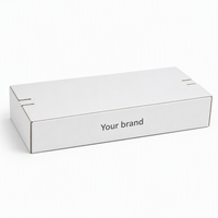 Boîte cadeau écologique à bande détachable, emballage en carton ondulé personnalisé pour les commandes de cadeaux d'anniversaire, de mariage, de Noël et d'entreprise