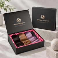 Boîte à perruques pliable de luxe personnalisée avec logo 2026, boîte d'emballage cadeau pour extensions de cheveux vierges