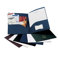 Dossier de documents scolaires A4 avec logo UV personnalisé dossier de présentation avec poches et fente pour carte de visite