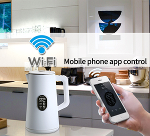 กาต้มน้ำอัจฉริยะทันสมัย พร้อม Wifi ควบคุมอุณหภูมิ แบบสองชั้น ยี่ห้อ Tuya Demlik สีชมพู - Product Image 4