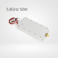 Módulo Amplificador de Potencia RF Inalámbrico de Largo Alcance para Dron FPV UAV, 5.8GHz 50W, Alta Ganancia y Alta Potencia