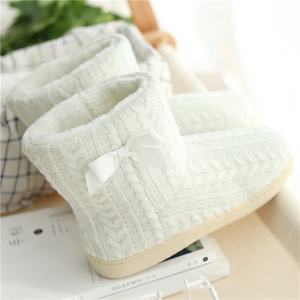 Women <strong>Ladies</strong> Girls Winter Knitted Fabric Plush Home Warm Indoor <strong>Slipper</strong> Boot <strong>Bootie</strong> - Product Image 3