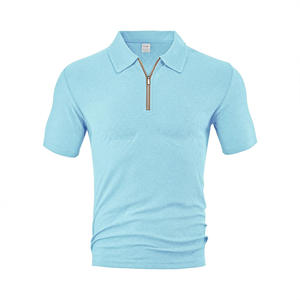 Polo à manches courtes pour homme en tissu jacquard éponge, décontracté et ample, nouvelle collection été, style transfrontalier Europe-Amérique - Product Image 1