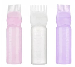 หวีพลาสติกสำหรับย้อมผมพร้อมแปรงหวีผมสีดำย้อมผมด้วยน้ำมันพร้อมแปรงผลิตภัณฑ์ใหม่ขนาด170มล. 180มล. - Product Image 1