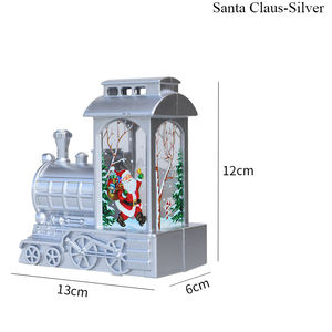 Noël Simulation Flamme Lanterne Décorations De Table Led Lumières Scène Disposition Portable Lanterne De Noël - Product Image 5