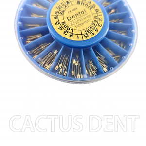 Tandheelkundige Implantaatmateriaal Wortelkanaalpennen Vergulde Tandpaalschroef/Tandheelkundig Verbruiksproduct Vergulde Gouden Schroefpalen - Product Image 6