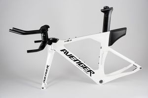 Tốt nhất người bán sợi Carbon Đường TT Xe đạp khung 700 * 28C Hongfu Avenger sợi carbon TT Triathlon đĩa khung thiết lập TM6-D Ngọc Trai Trắng - Product Image 5