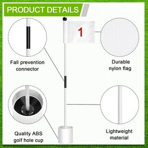 Drapeau de <span class=keywords><strong>golf</strong></span> en fibre de verre OEM détachable pour green, coupelle de trou de <span class=keywords><strong>golf</strong></span> personnalisée en nylon pour practice de <span class=keywords><strong>golf</strong></span> - Product Image 3