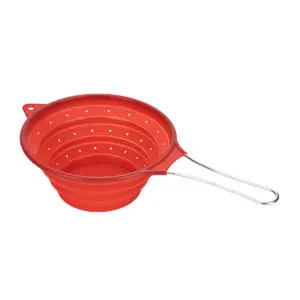 Passoire pliable en silicone pliable pour accessoires de cuisine