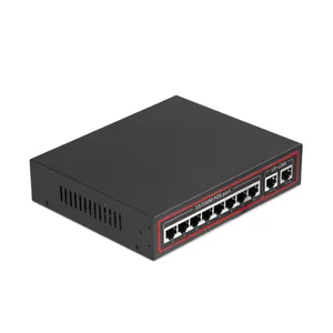 10 Ports 10/100 Mbps Über Ethernet Netzwerk Schalter 8 Poe Schalter Injektor Für Ip