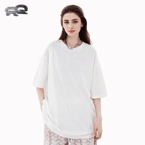 Camiseta Casual de Manga Corta para Hombre RQ, Primavera-Verano, 100% Algodón, 280 Gramos, Color Sólido, Estilo Urbano para Moda Urbana - Product Image 4