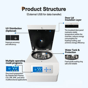 <span class=keywords><strong>Precio</strong></span> de fábrica, máquina centrífuga refrigerada por <span class=keywords><strong>Plasma</strong></span> rica <span class=keywords><strong>en</strong></span> <span class=keywords><strong>plaquetas</strong></span>, centrífuga clínica de sobremesa de baja velocidad 4000prm - Product Image 5