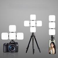 Fabrika kaynağı kalite LED selfi ışığı kamera için 3 işık modu klip telefon Video selfi ışığı güzellik kamera için Tiktok