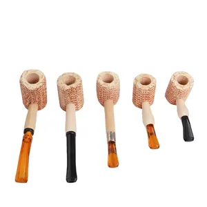 Wholesale New Smoker Corn Cob Smoking pipe One-off Tobacco Pipe For Customer