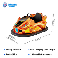 Voiture tamponneuse électrique lumineuse à LED pour intérieur et extérieur, rechargeable sur batterie, pour enfants et adultes, parc d'attractions, aire de jeux, loisirs
