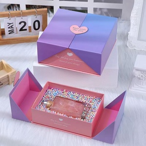 Wholesale Custom High Quality Pink Creative Romantic Fashion <b>Magnetic</b> <b>Gift</b> Box for Valentine Foldable <b>Gift</b> <b>Boxes</b> With Your logo - Product Image 2