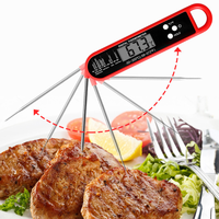Thermomètres numériques à viande pour la cuisson des aliments à la maison Thermomètre à griller pour barbecue et bonbons à lecture instantanée étanche et pliable
