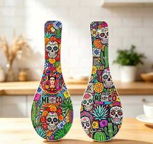 Cucharas Personalizadas al por Mayor, Recuerdo de México, Costa Rica, Málaga, República Dominicana, Cuchara Decorativa Impresa, Adorno de Cocina, Regalo - Product Image 3