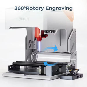 WAINLUX激光雕刻机的旋转模块配备旋转轮，用于雕刻圆形和不规则物体。 - Product Image 2