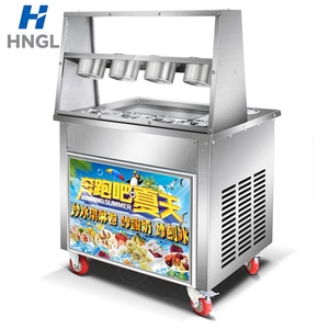 Machine à rouleaux de crème glacée double automatique à friture, 5 barils, compresseur 220V pour usage domestique, <span class=keywords><strong>restaurant</strong></span>, magasin d'alimentation, snacks - Product Image 4