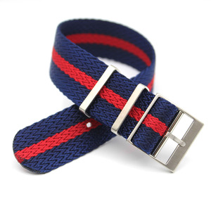 Bracelet de montre de luxe en Nylon à chevrons, boucle en acier inoxydable 316L noir gris <span class=keywords><strong>20</strong></span> 22 <span class=keywords><strong>James</strong></span> <span class=keywords><strong>Bond</strong></span> bracelet de montre SharkTooth - Product Image 3