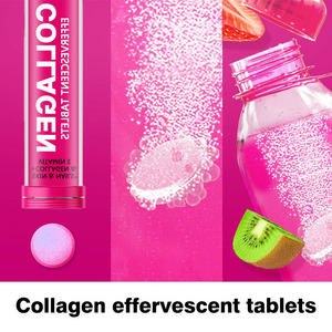 Compra OEM a granel tabletas efervescentes de colágeno de alta calidad colágeno y vitamina E sabor a fresa y kiwi soporte para el cabello, la piel y las uñas - Product Image 3