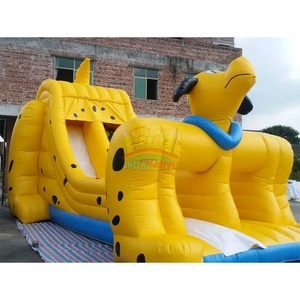 Scivoli gonfiabili su ordinazione del puntatore dello scorrevole giallo del cane degli scivoli gonfiabili su ordinazione della fabbrica dei gonfiabili orientali - Product Image 6