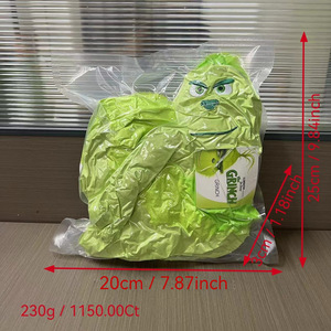 Écharpe en peluche de poupée de dessin animé personnalisable pour enfants, cheveux verts, peluche super douce PP coton, remplissage 31-50cm, cadeau d'anniversaire unisexe - Product Image 2