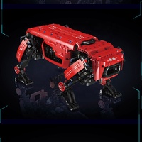 921 pièces APP et télécommande double Mode Robot chien blocs de construction modèle tige jouet bricolage assemblage RC Machine chien briques Kit de construction