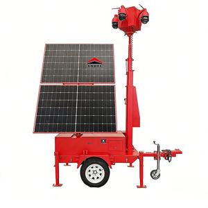 Remorques solaires toutes saisons avec caméra, remorque CCTV <span class=keywords><strong>solaire</strong></span> pliable pour travaux de génie civil et de construction sur le terrain - Product Image 5