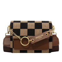 Mini-PU-Klappen-Crossbody-Sling-Taschen für Damen, Neues Design 2025, Einfache Umhängetasche aus Stoff