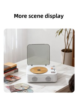 Lecteur <span class=keywords><strong>CD</strong></span> vintage en stock, lecteur d'albums musicaux intégré <span class=keywords><strong>pour</strong></span> haut-parleur, haut-parleur rechargeable, système audio vintage <span class=keywords><strong>pour</strong></span> bébé - Product Image 4