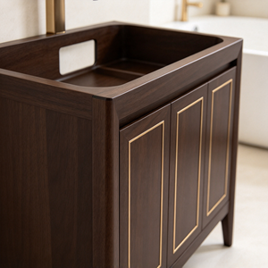 Mueble de Baño Independiente de Madera Maciza de Nogal Oscuro de 48 Pulgadas - Product Image 4