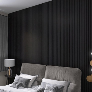 Pannello MDF Ignifugo per Rivestimento Murale, Pannello Acustico in Legno a Doghe con Pannello Acustico in PET, Pannello Fonoassorbente per Pareti - Product Image 4