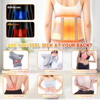 CE-Zertifizierter Fitness-Massagegürtel, Heiz-Vibrations-Bauchmassagegerät für Erholung nach dem Training & Taillenstraffung, Tragbar