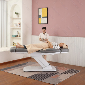 Table <span class=keywords><strong>de</strong></span> <span class=keywords><strong>massage</strong></span> électrique esthétique incurvée pour salon <span class=keywords><strong>de</strong></span> beauté, extension <span class=keywords><strong>de</strong></span> cils, spa et soins du visage - Product Image 3