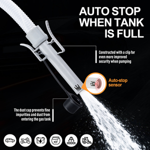 Bomba de Transferencia de Combustible de CC Semiautomática, Alimentada por Batería/USB, 4 Adaptadores, 3.8 GPM, Baja Presión, OEM, 5V/12V, Industria Automotriz - Product Image 6