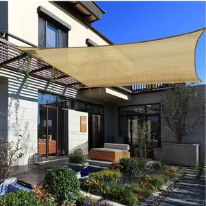 OEM Factory Sunshade Cloth Fabric Sun Shading Net HDPE Garden Beige Color Greenhouse Shade Net