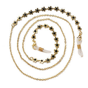 Chaîne de masquage de perles en métal doré à la mode REWIN Lunettes de soleil avec cordon pour le cou Lunettes de lecture Chaîne - Product Image 6