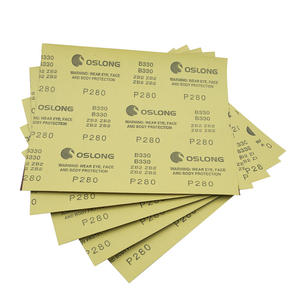 Papel de lija de acero P320 Autobody de alto rendimiento OEM personalizable 1,2mm PSA forma rectangular medio fino alúmina Zirconia molienda - Product Image 2