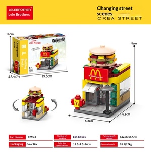 Lele Brothers Mini Street View, Maqueta de Ciudad para Armar, Juguete Infantil, Bloques de Plástico ABS, Venta al Por Mayor - Product Image 3