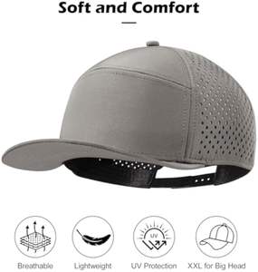 Casquette <span class=keywords><strong>de</strong></span> baseball surdimensionnée Snapback pour hommes femmes grosses têtes unisexe réglable respirant étanche <span class=keywords><strong>sport</strong></span> plage Performance - Product Image 5