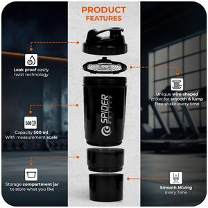 Gobelet isotherme classique portable de 500 ml en plastique PP avec couvercle réutilisable et logo personnalisé pour la randonnée, le sport, la gym, la remise en forme, la protéine et le cyclisme - Product Image 3