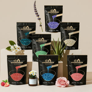 Perles de cire dure parfumées à la rose Lifestance 100g pour l'épilation du corps entier, du maillot, des mains et des pieds, usage professionnel en salon et à domicile - Product Image 2