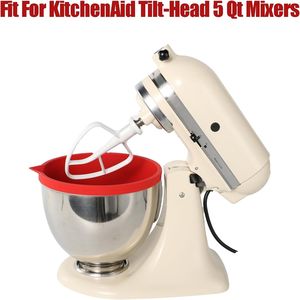 Revestimientos de silicona Herramientas para hornear y repostería Accesorios Revestimientos de cuencos de silicona para mezcladoras KitchenAid de 5 cuartos, <span class=keywords><strong>3</strong></span> revestimientos con tapas - Product Image 2