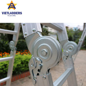 บันไดพับได้อเนกประสงค์ NVLG-44A ผลิตจากอะลูมิเนียมแบบพกพา 4 ท่อน 6 ข้อต่อ ใช้ได้ทั้งภายในและภายนอกอาคาร เหมาะสำหรับบ้านและโรงแรม - Product Image 5