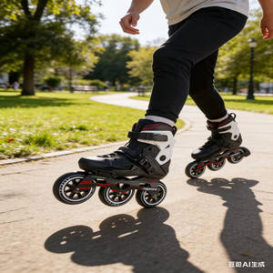 YSMLE Patins à roulettes en ligne professionnels à 3 roues pour l'extérieur, patins à roulettes de freestyle, chaussures de patinage en ligne, faible MOQ - Product Image 6