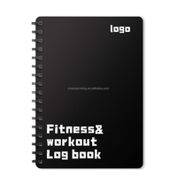 Journal de journal d'entraînement et de fitness à impression personnalisée pour fixer des objectifs et suivre les progrès